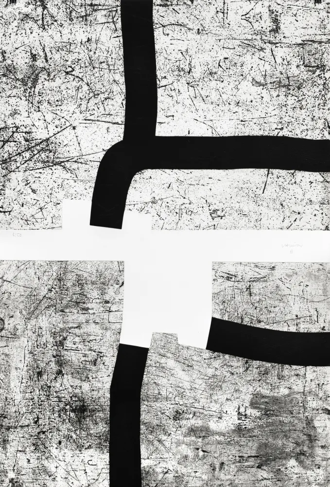 Etching Chillida - Bi-Aizatu