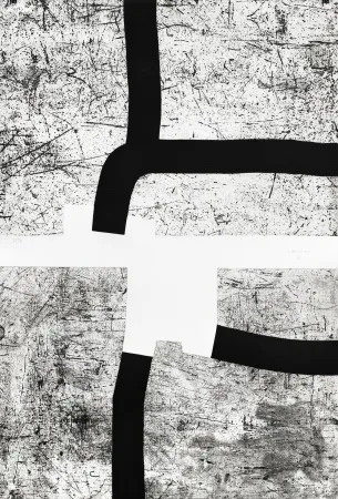 Etching Chillida - Bi-Aizatu