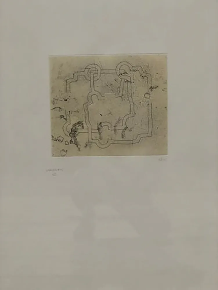Etching And Aquatint Chillida - Bidearte I