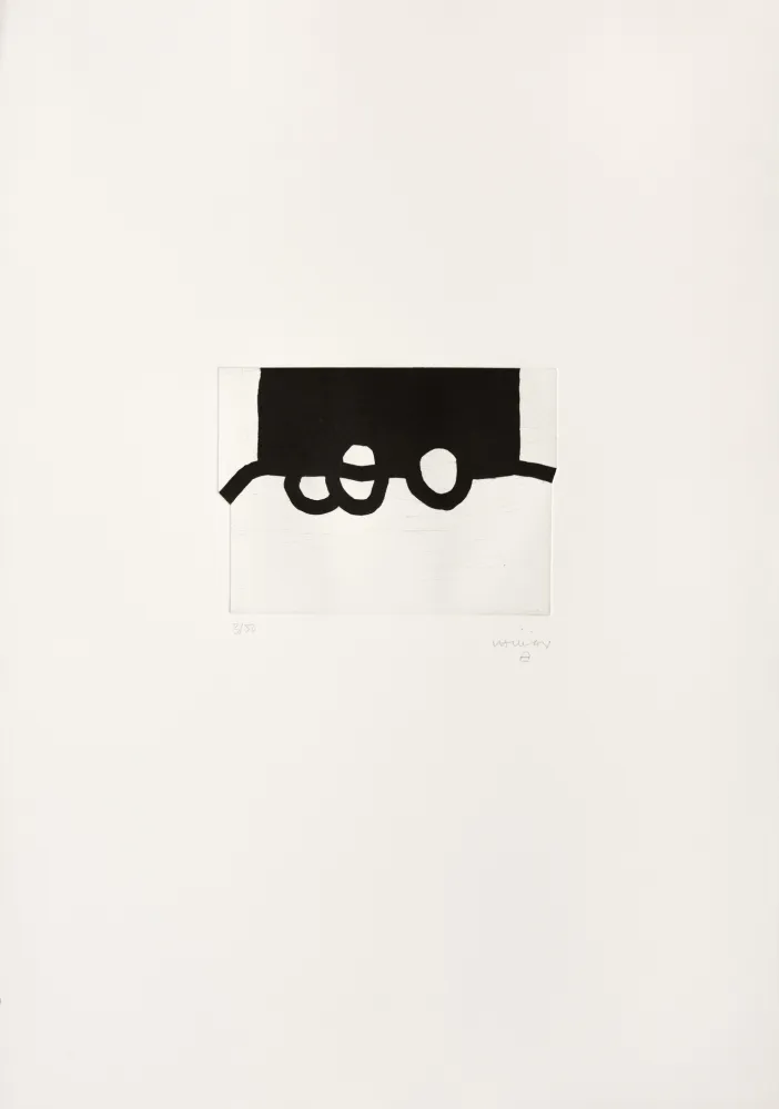 Etching Chillida - Bikaina IV