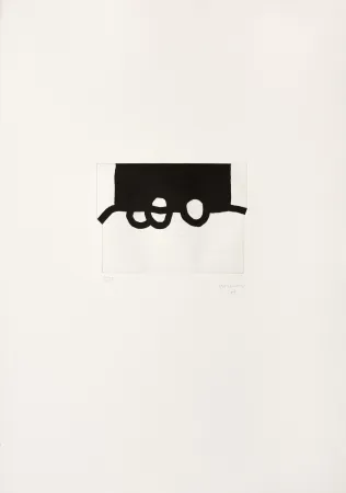 Etching Chillida - Bikaina IV