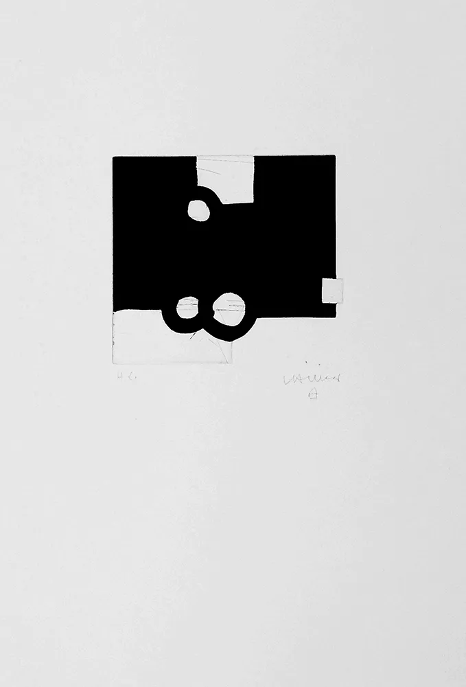 Etching Chillida - Bikaina XIV
