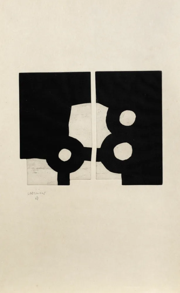 Etching And Aquatint Chillida - Bikaina XV