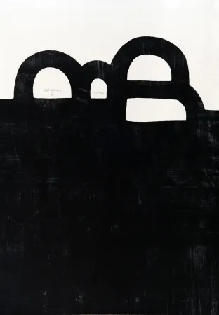 Lithograph Chillida - Chicago