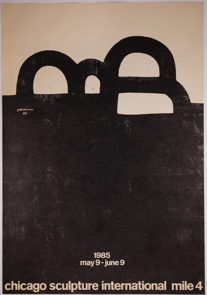 Lithograph Chillida - Chicago