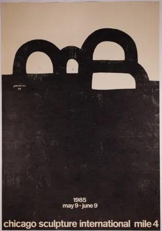 Lithograph Chillida - Chicago