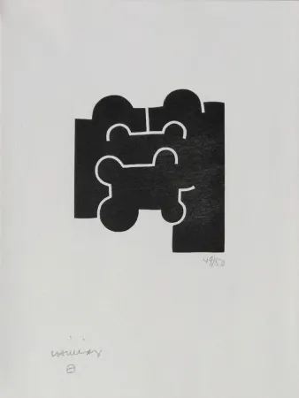 Etching Chillida - Cioran XXV