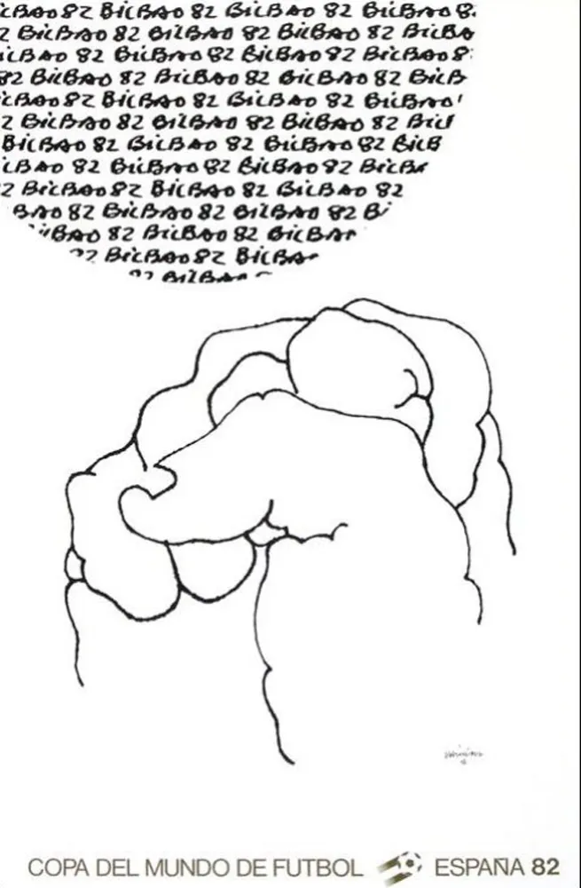Lithograph Chillida - Coupe du Monde 82 - Espagne
