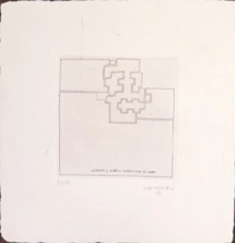 Engraving Chillida - Dardaratu
