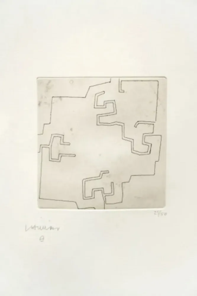 Etching Chillida - Enda IV. (Raza)