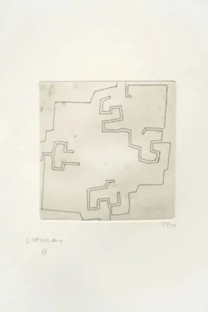 Etching Chillida - Enda IV. (Raza)