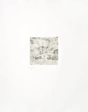 Etching Chillida - Enda VI 