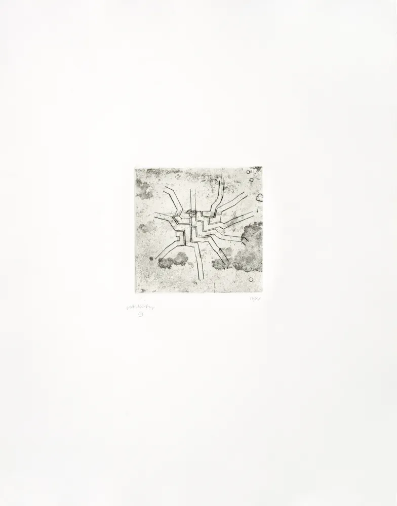 Etching Chillida - Enda VI 