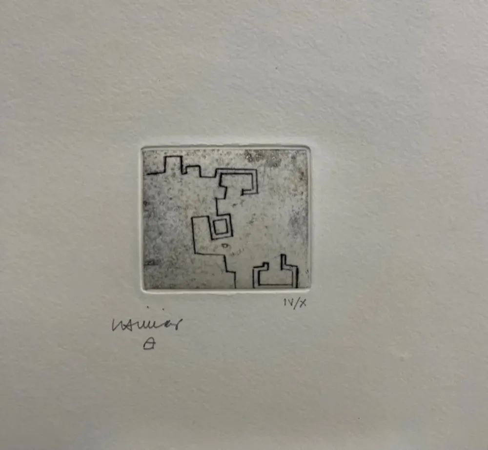 Engraving Chillida - Enda VII