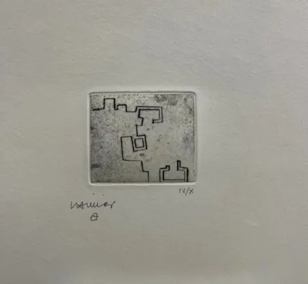 Engraving Chillida - Enda VII
