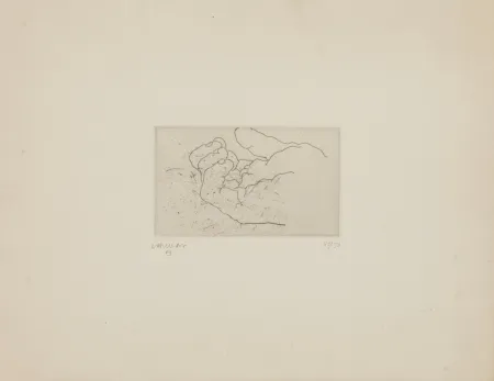 Engraving Chillida - Esku IV (Mano IV)