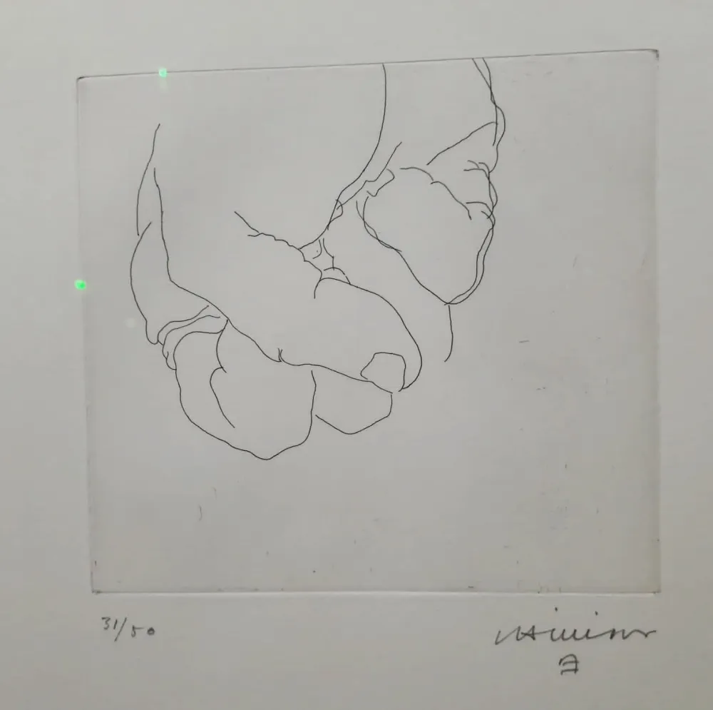 Etching Chillida - Esku VI
