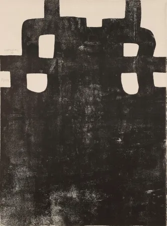 Lithograph Chillida - Gurutze Gorria III