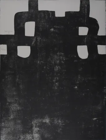 Lithograph Chillida - Gurutze Gorria III. 1984 - Hand-signed!