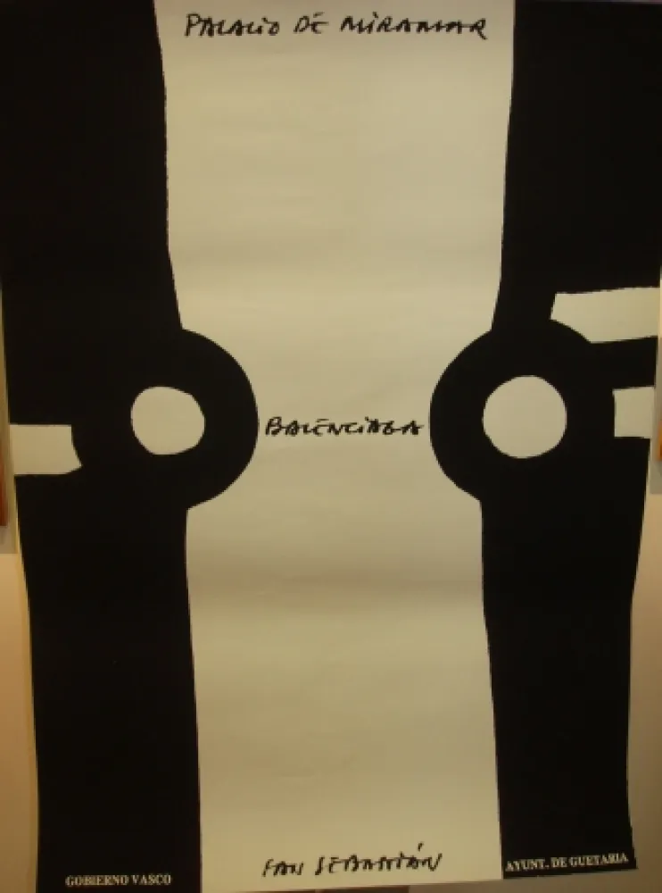 Poster Chillida - Homenaje a cristobal Balenciaga