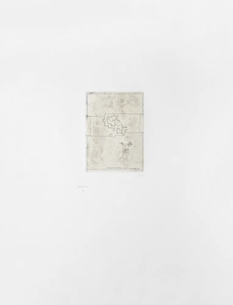 Etching Chillida - Hommage à Gabriel Aresti 