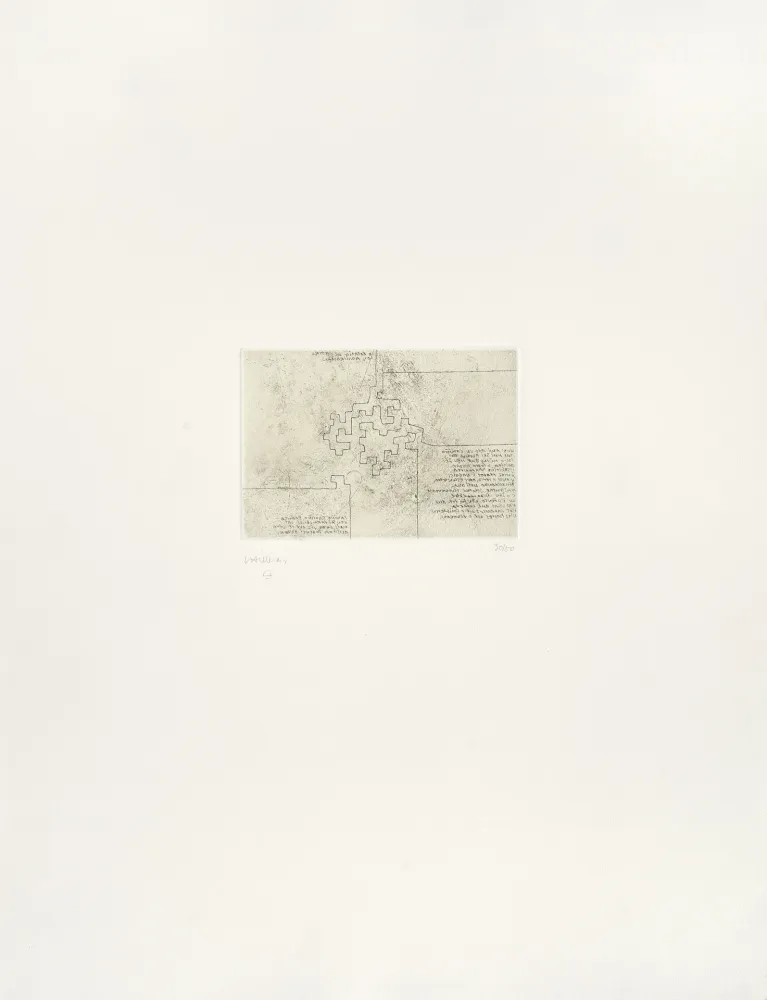 Etching Chillida - Hommage à Rosalia de Castro 