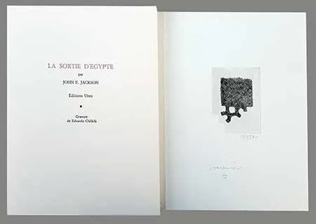 Illustrated Book Chillida - La sortie d'Egypte