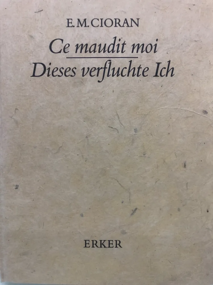 Engraving Chillida - Libro Cioran 