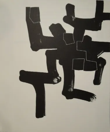 Lithograph Chillida - Meditation in Kastilien. 