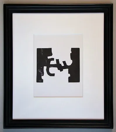 Woodcut Chillida - Oin-Hatz