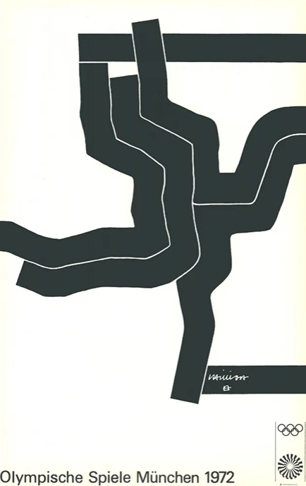Lithograph Chillida - Olympische Spiele München 1972