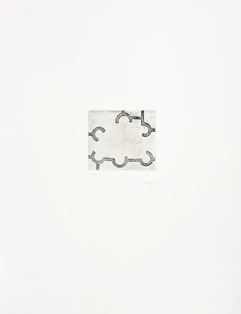Etching Chillida - Ozendu 