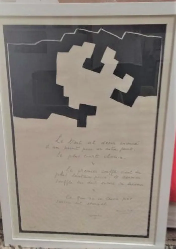 Screenprint Chillida - Placard Jabes