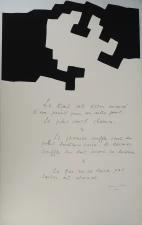 Screenprint Chillida - Placard, le trait est désir exaucé