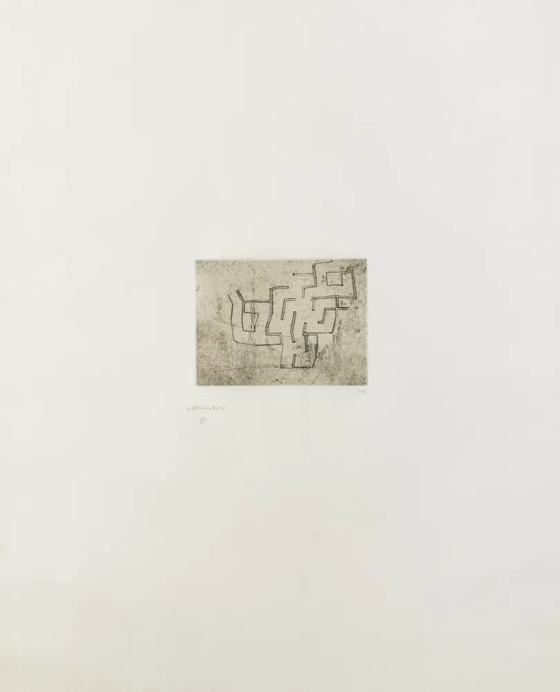 Drypoint Chillida - Sin titulo