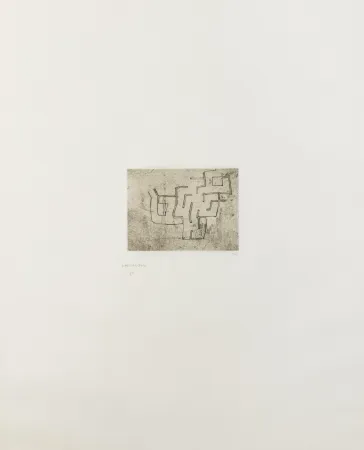 Drypoint Chillida - Sin titulo