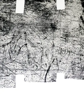 Etching And Aquatint Chillida - Une helene de vent ou fumee I