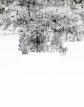 Etching Chillida - Une helene de vent ou fumee III