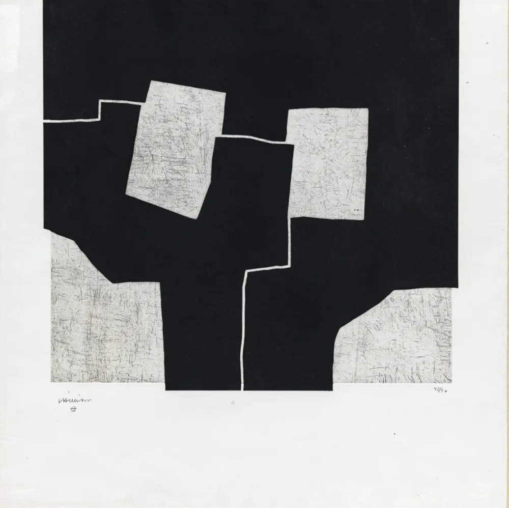 Etching And Aquatint Chillida - Urrutiko