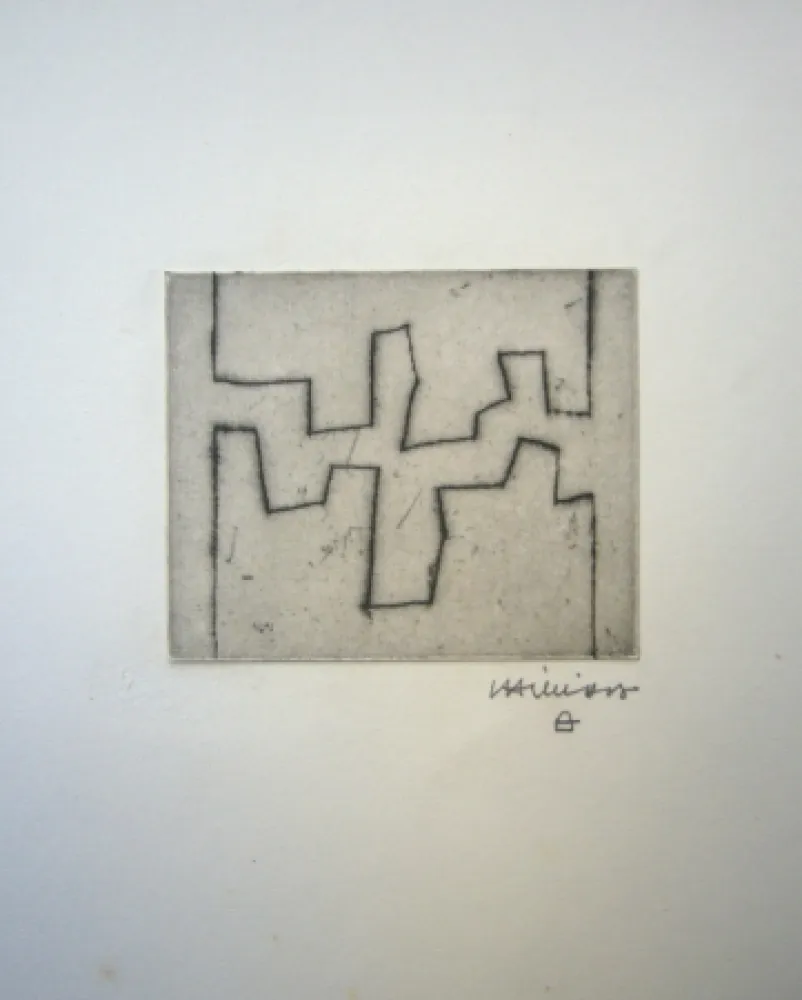 Engraving Chillida - Ze II