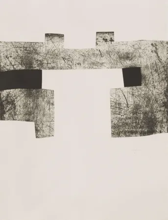 Etching And Aquatint Chillida - Zubi Aundi (Big Bridge)