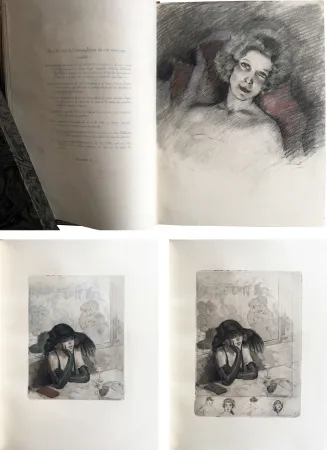 Illustrated Book Chimot - LA PETITE JEANNE PÂLE, suivi de la Petite Sirène du Pont des Arts (1922). 1 des 5 Japon avec dessin original et suites.‎ 