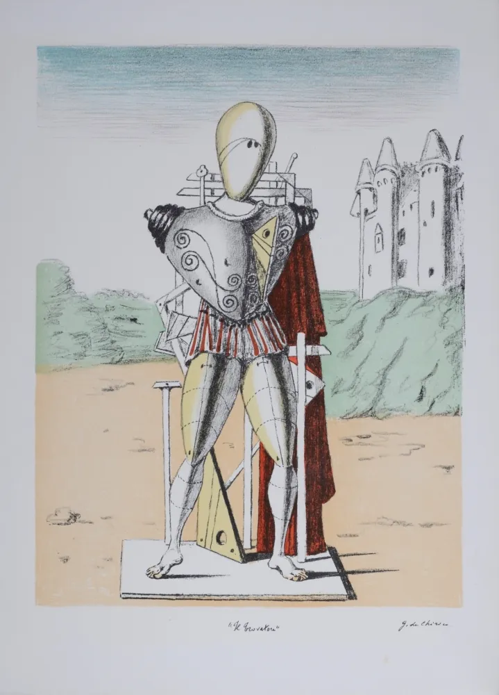 Lithograph Chirico (De) - Il Trovatore