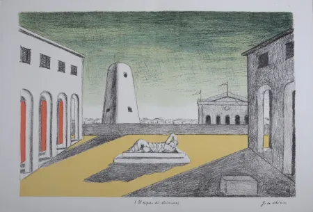 Lithograph Chirico (De) - Le repos d'Arianne