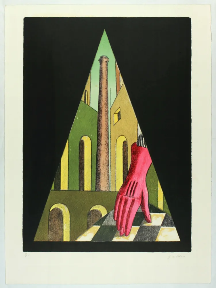 Lithograph Chirico (De) - L‘énigme de la fatalité