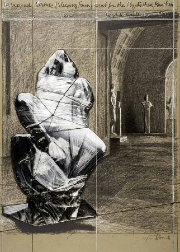 Lithograph Christo - Fauno durmiente