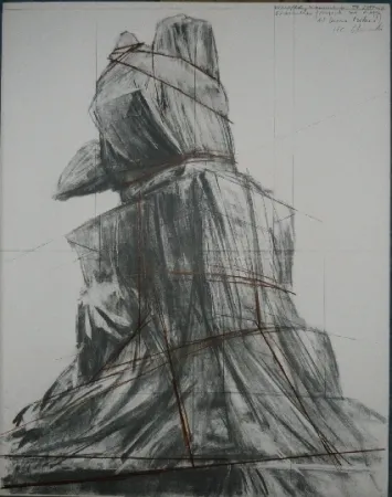 Lithograph Christo - PIAZZA DEL DUOMO MILAN