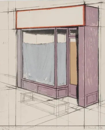Multiple Christo - Pink Store Front, Project (from Marginalia)