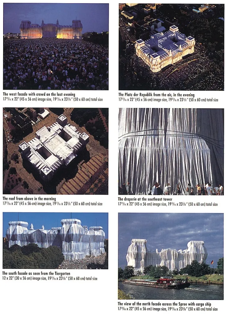 Photography Christo - Reichstag Mappe II, 6 Blatt