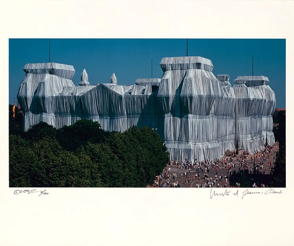 Lithograph Christo - Reichstag Mappe II, Südfassade